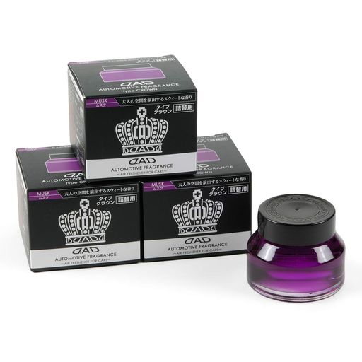 DAD ギャルソン D.A.D オートモーティブフレグランス タイプクラウン (芳香剤) 詰替 ムスク 3個セット