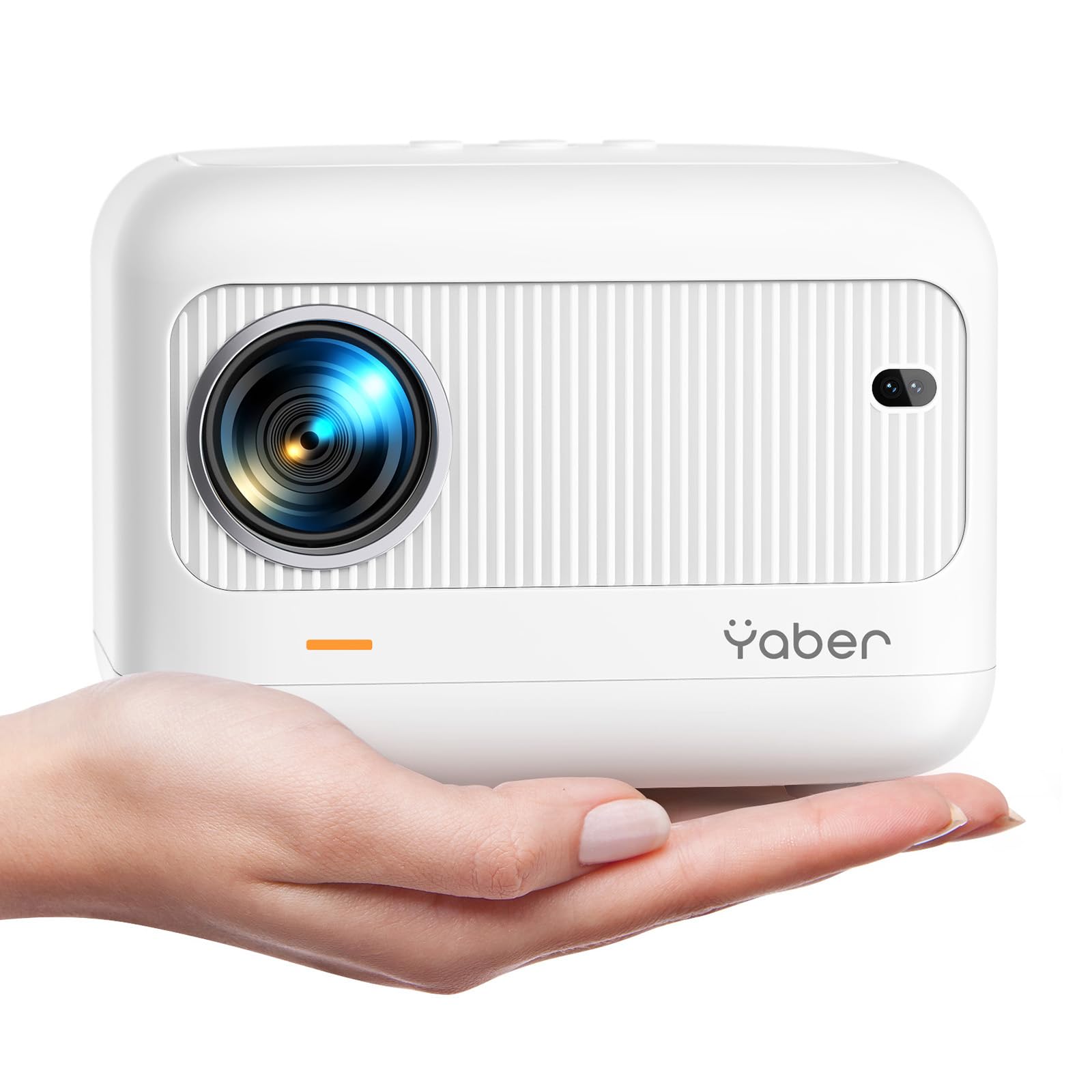 【2024技術革新版電動フォーカス】YABER プロジェクター 小型 「13000LM高輝度 &垂直台形補正」-モバイルプロジェクター 4k対応 8W*2内蔵スピーカー 5G WiFi