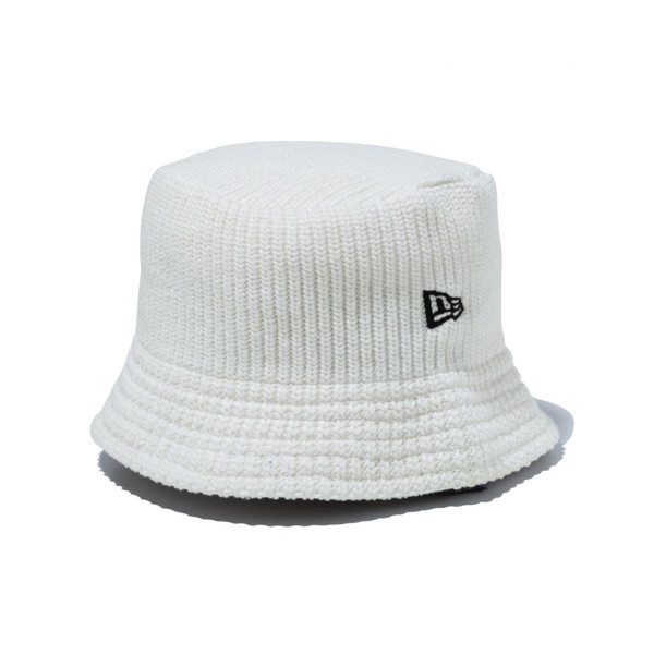 ニューエラ NEW ERA ニットバケット ベーシック アイボリー × ブラック 14524691 帽子 キャップ