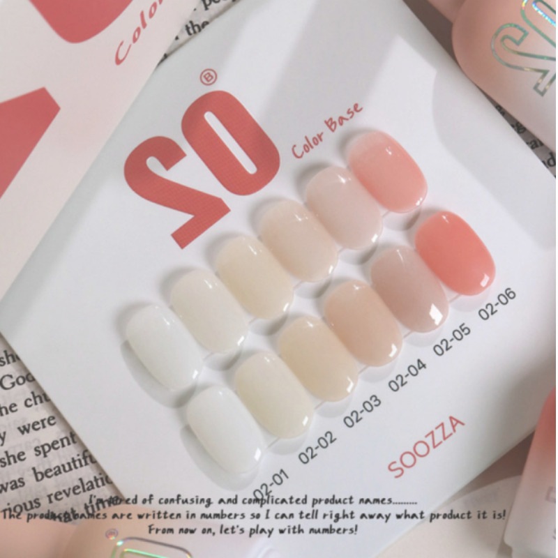 SOOZZA GEL / B2 Color Base Gel 6 Set / Nail