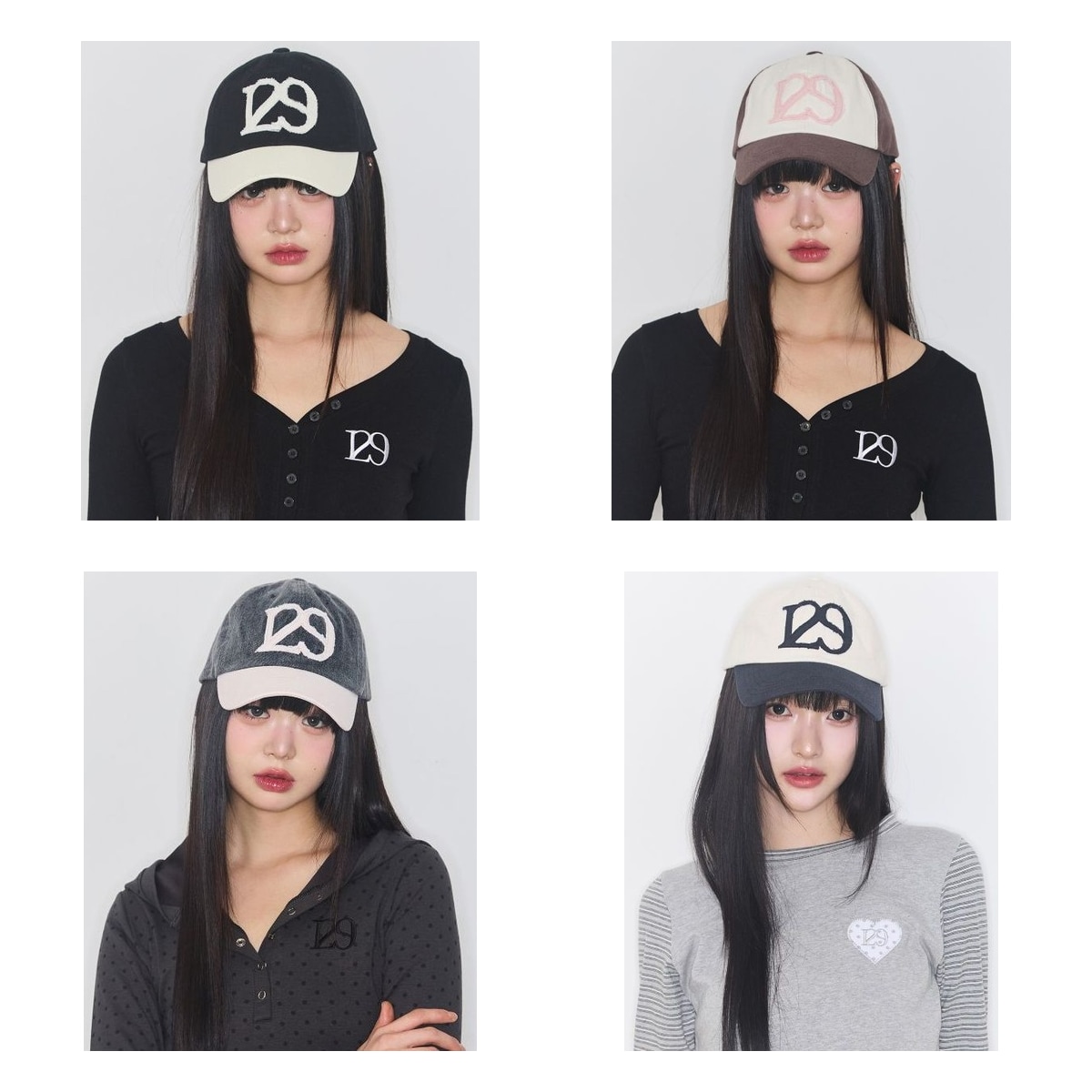 【ILLIGO】 129 Applique Ball Cap 6色 正規品