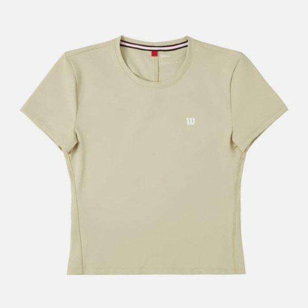 半袖Tシャツ JQS W243002TTS72-LKH 女性ソフトフレックスクロップ半袖Tシャツ