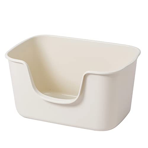 Smart Paws 大きな猫のトイレ,かわい猫のトイレ64x42x33cm (クリーム) 5,438円