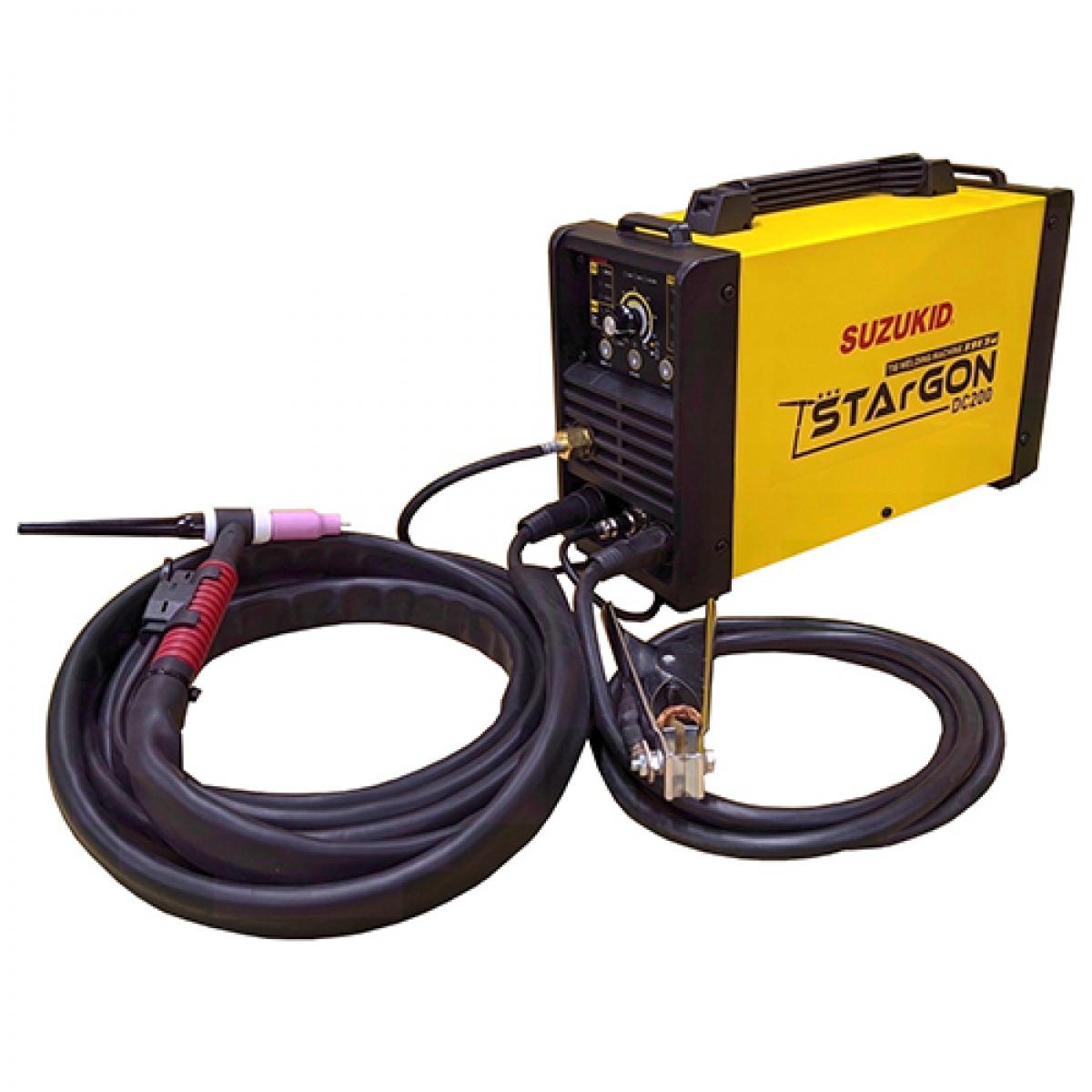 スズキッド SUZUKID 100V/200V兼用 直流パルスTIG溶接機 スタルゴン STG-200D TIG溶接 手棒溶接 小型軽量直流モデル