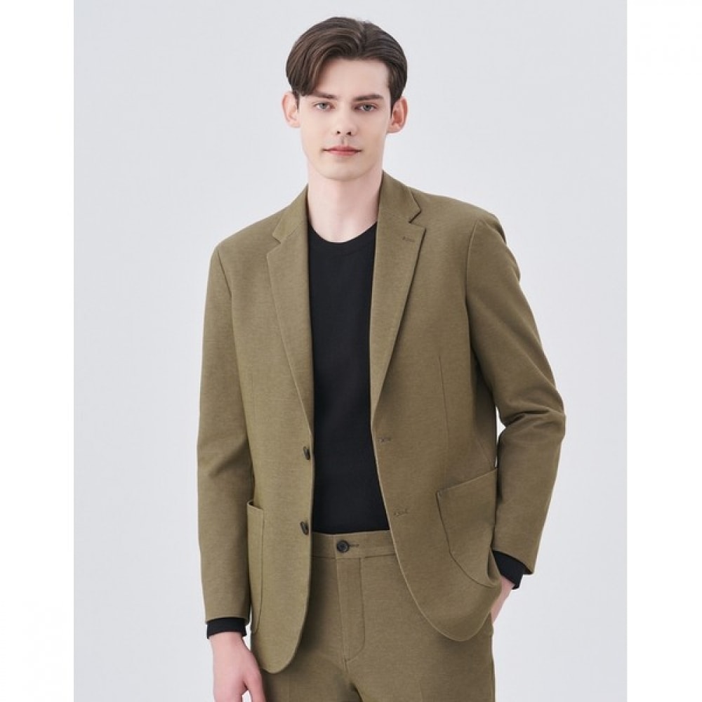 (ヘッジズ) 24SS カーキツートンジャージーセットアップジャケット HZJA4A233K2 25,052円