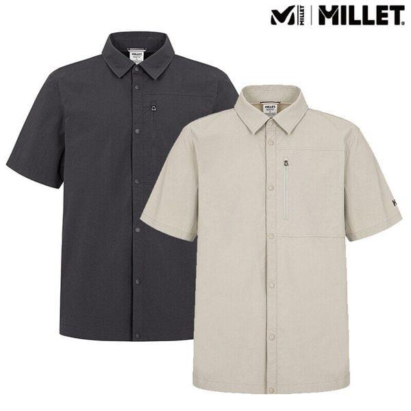 【新商品特価】男性用夏シャツ型半袖ウーブンジャケット ML ウーブン半袖シャツ_MLVUJ242II_US
