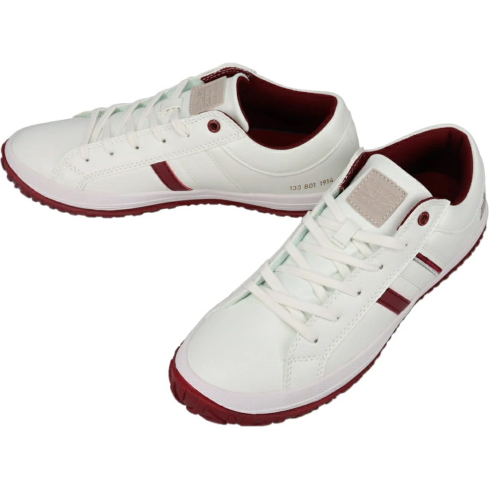 アルビー ホワイト/バーガンディー AD801