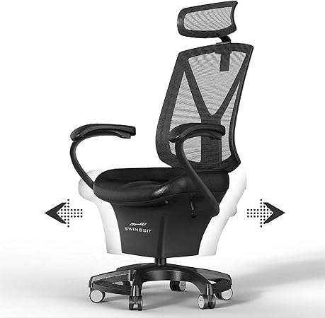 【40％セール】平日翌日発送 「スイングシット」 アクティブチェア 座りながらフィットネスアップ リハビリチェア 継続的動作で血液循環を高めカロリー消費 家庭用 椅子 オフィス用 [Fシリーズ] 黒