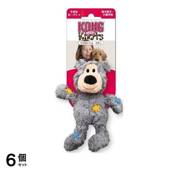コング ワイルドノット テディ S グレイ 1個入 6個セット