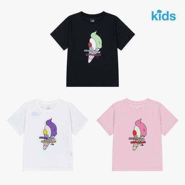 NT7US19 キッズ アイスクリーム 半袖 Tシャツ