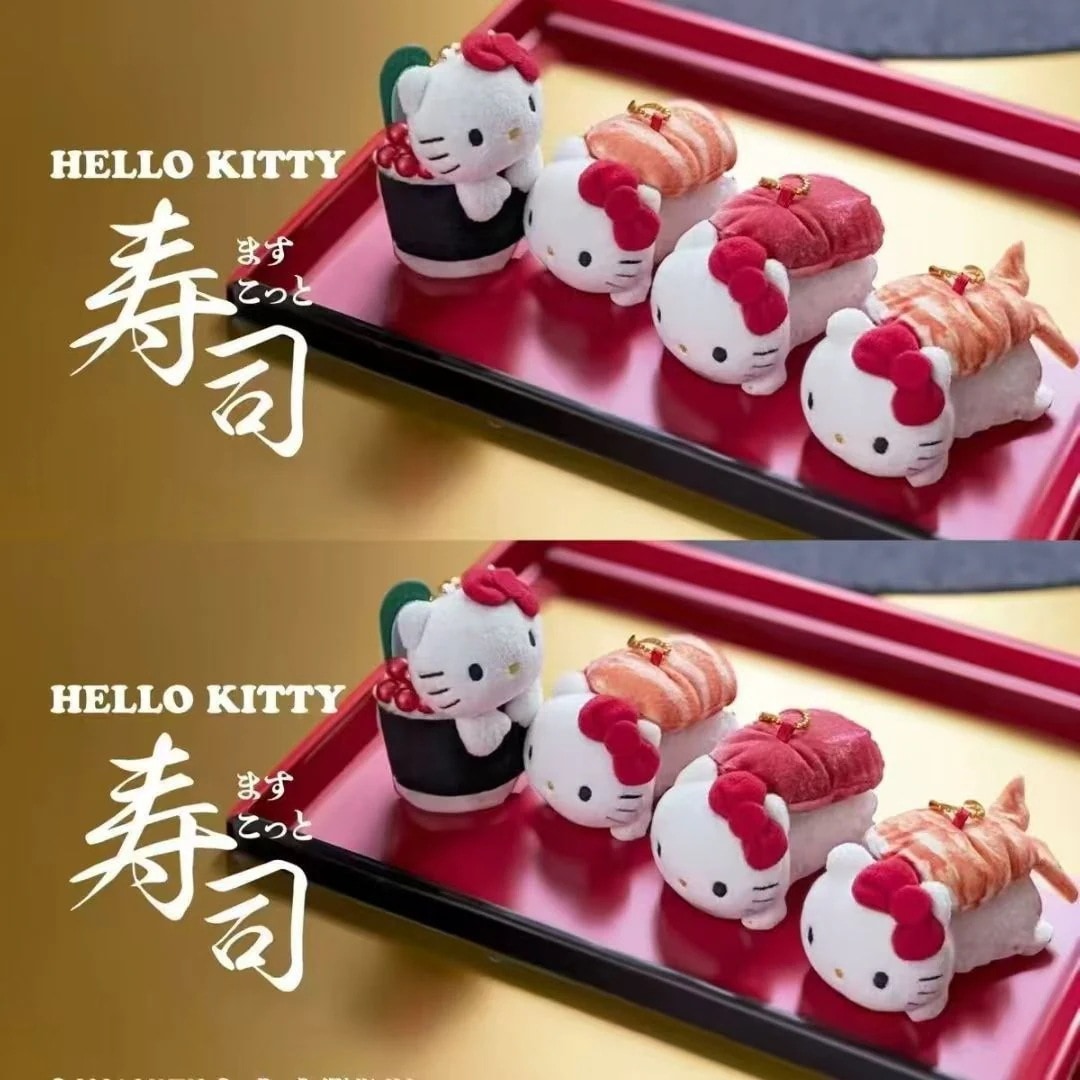 ハローキティ赤ずしストラップマグロサーモン甘エビストラップ