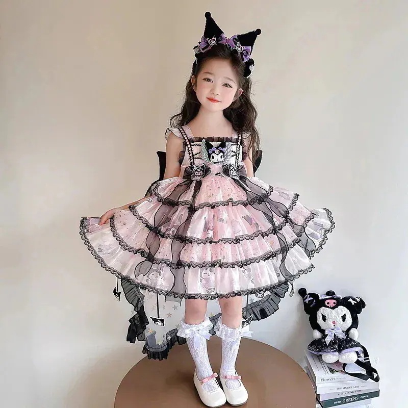 [人気 新品]キャラクター 春夏 キッズtシャツ 上下2点セット 半袖Tシャツ 子供服 韓国ファッション ハローキティ シナモロール ちゃんマイメロワンピース37只今底値