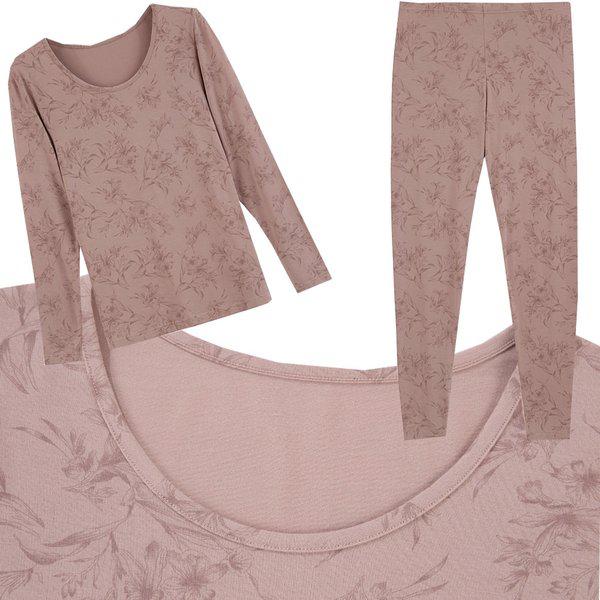 冬のモーダルスパン女性上下インナーウェアセット 女子室内着 JHWIB903 4,987円