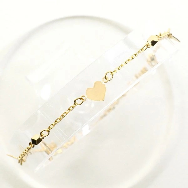 K18 18金 YG イエローゴールド ブレスレット 約18cm ジュエリー 中古