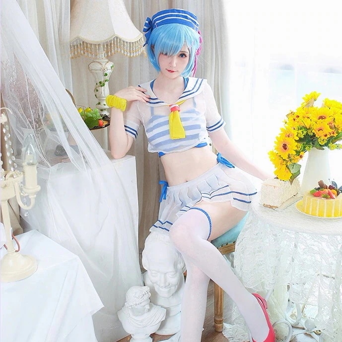 Re:ゼロから始める異世界生活 水着 レム コスプレ 衣装
