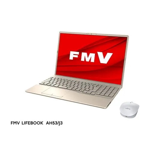富士通 ノートパソコン FMV LIFEBOOK FMVA53J3G[16型 WUXGA Ryzen7 16GB 512GB Windows 11 Office H&B ベージュゴールド]