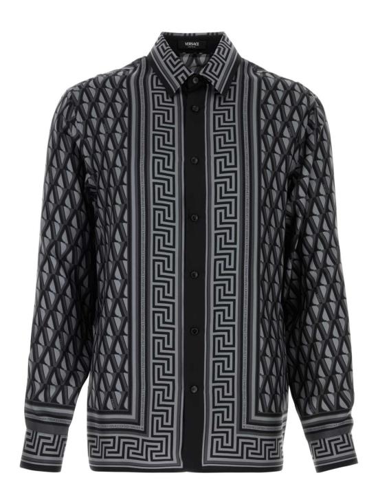 VERSACE Men Shirts 1019438 1A167855E720 Grey