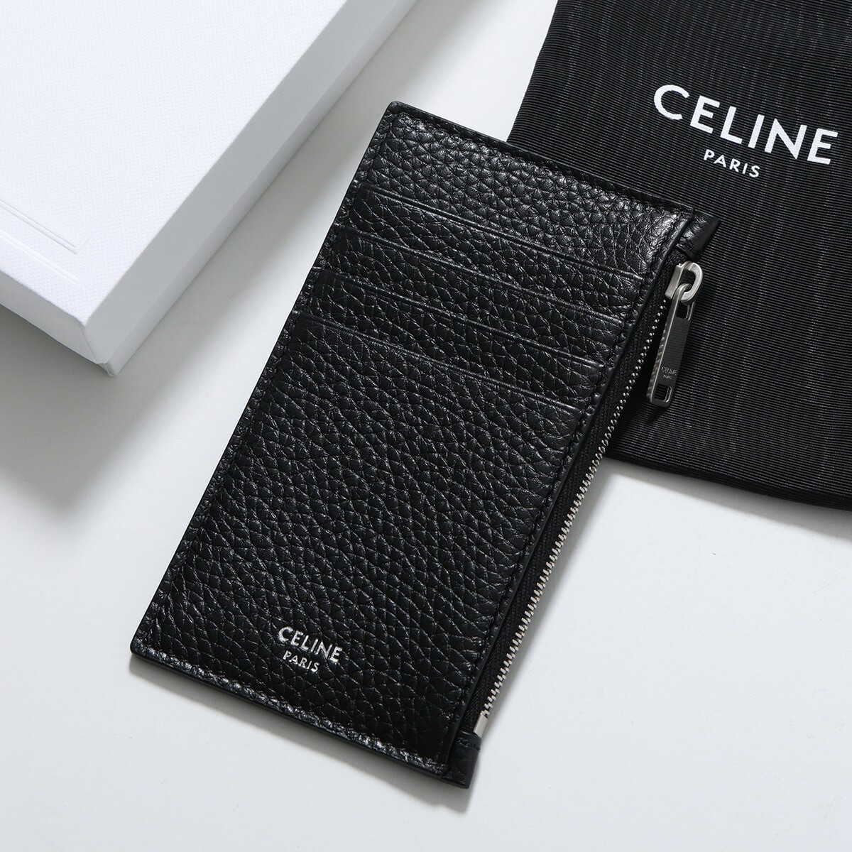 CELINE セリーヌ コインケース 10B683GTH.38SI メンズ レディース カードケース フラグメントケース ミニ財布 Black