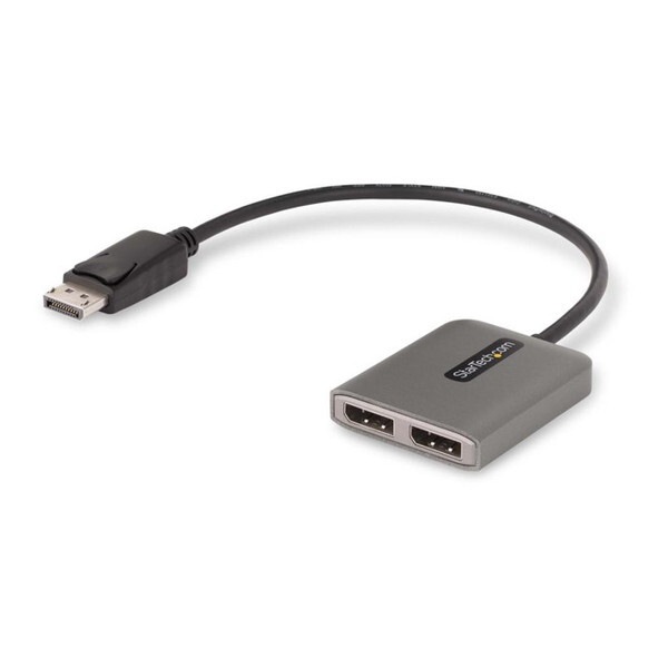 StarTech MST14DP122DP [MSTハブ (DisplayPort 1.4接続/デュアルモニター/5K60Hz DP/HDR/Windowsのみ/32cm一体型ケーブル)]