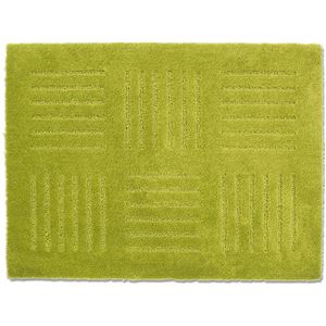 (40個セット) キッチンマット/台所マット (ジョイント式 45×60cm グリーン) 長方形 裏面：吸着素材 ピタプラス ブリック