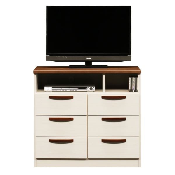 日本製 ミドル ＴＶ台 89cm幅 ブラウン 完成品 TVボード テレビ台 テレビボード リビングボード リビング収納