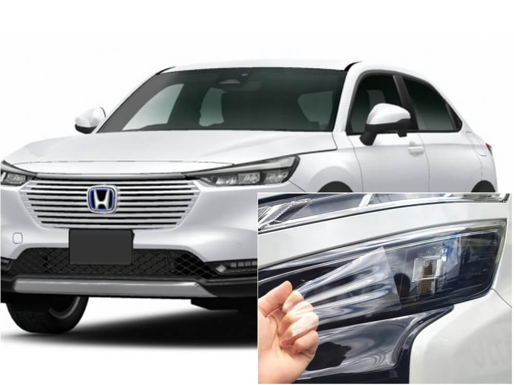 ヘッドライトプロテクションフィルム (ヴェゼル RV5 RV6系) 車種専用 カット済み 左右セット ヘッドライト保護 RV5 RV6 令和3年4月 ホンダ用 8,880円