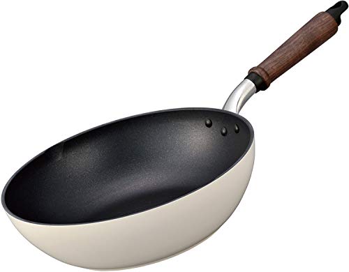北陸アルミ 深型フライパン 28cm [IH対応] 軽量 プレール テフロン加工 日本製