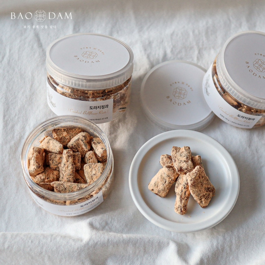 バオダム 国産 大豆粉 桔梗の根の砂糖煮 両親 おやつ プレゼント 柔らかい 一口切片 健康食 180g