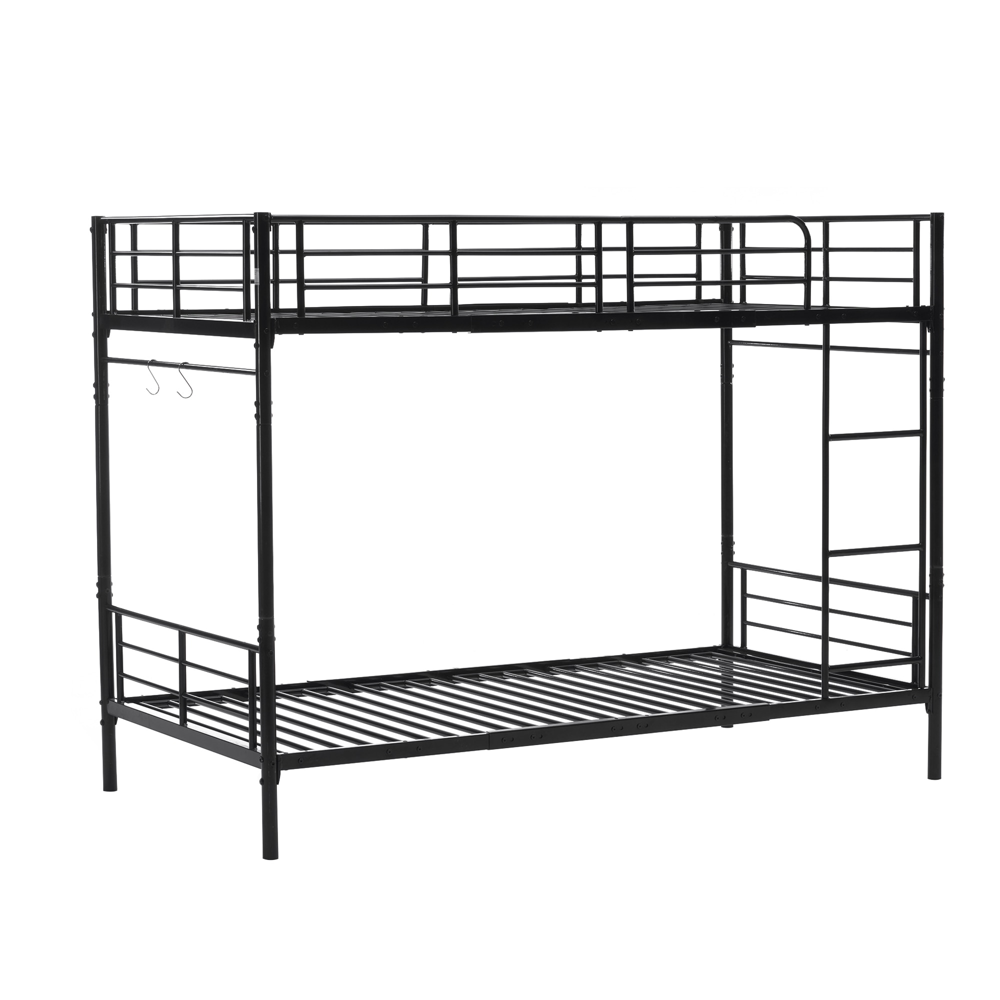 【国内発送】281元N512P306908/196142 ヨーロッパ安全基準EN747認証獲得済 ブラック　二段ベッド 子供ベッド 子供部屋二段ベッド 2段ベッド パイプベッド パイプ 金属製