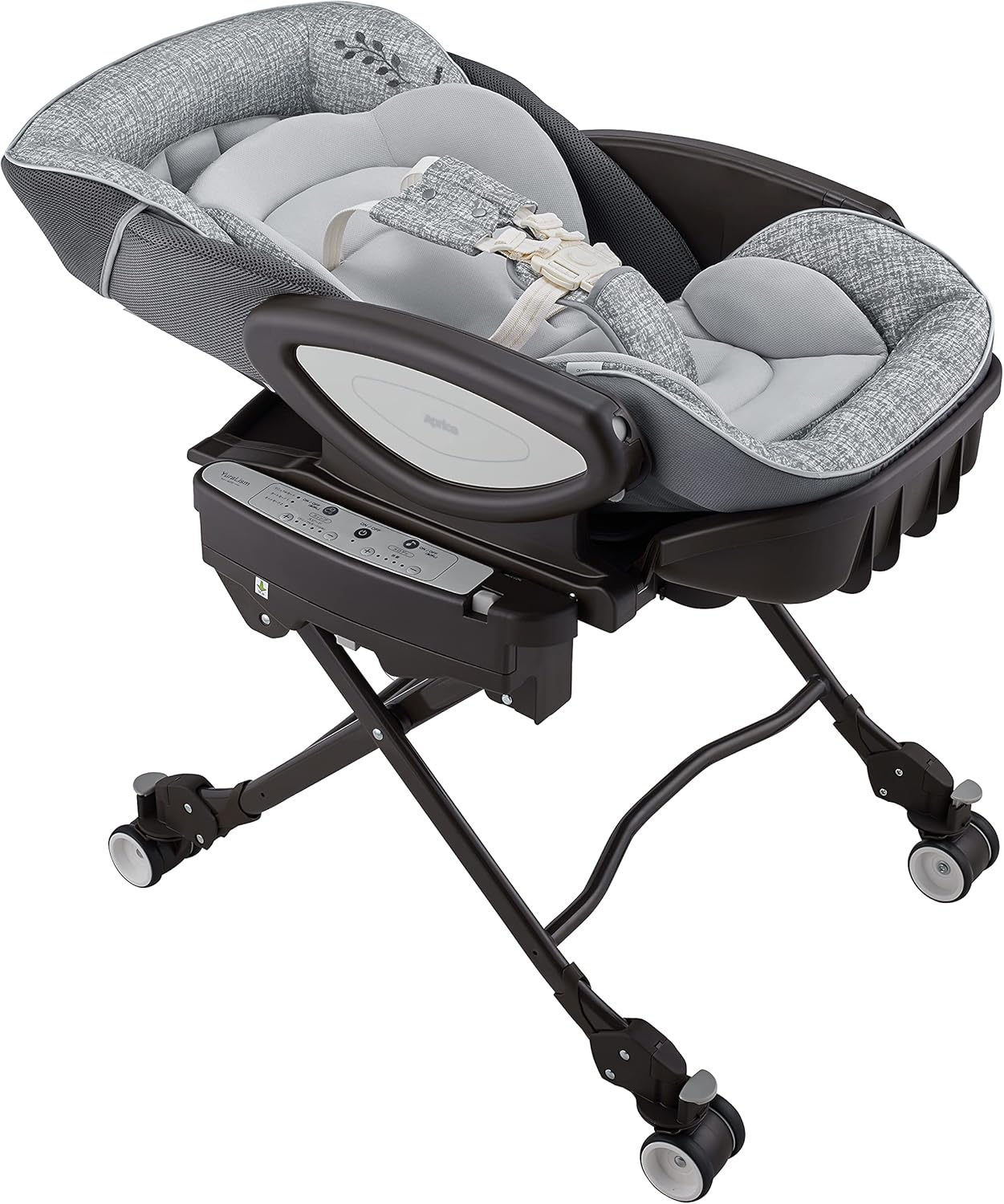 Aprica アップリカ ハイローチェア ユラリズム オート ライト 0か月~4歳頃まで 電動スウィングタイプ メランジグレー 2138264