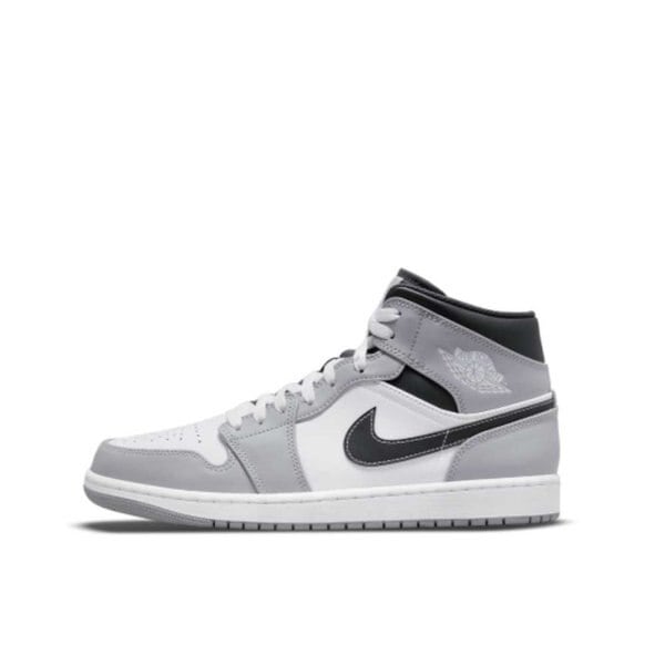 GS エアジョーダン1 ミッド グレー ホワイト 24cm Nike GS Air Jordan 1 Mid Grey-White/Anthracite 554725-078