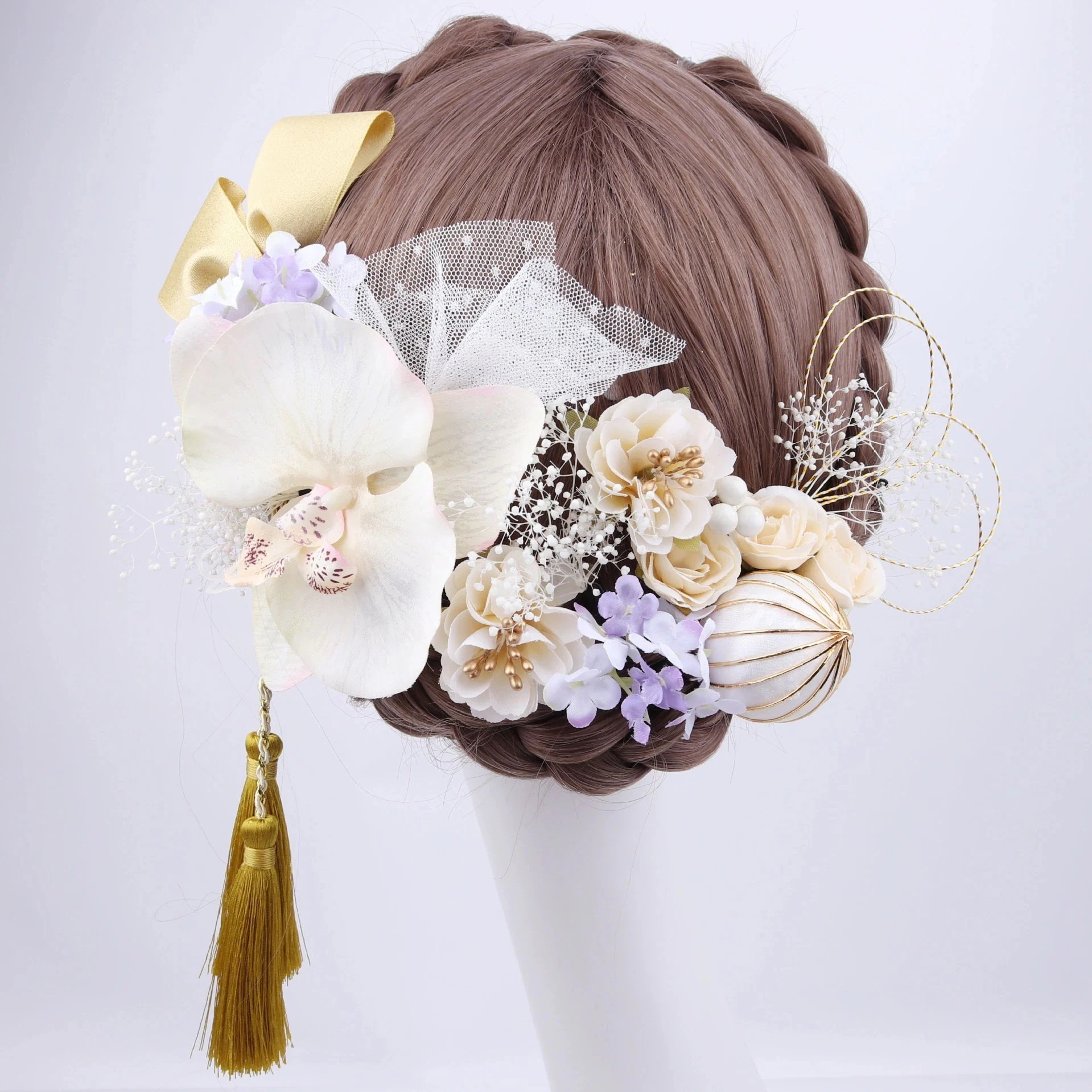 造花の髪飾り 花火大会 和風 入園式 2024新作セットアップ 浴衣 結婚式ウェディン 髪飾り 入学式 成人式 花の頭飾り 卒業式 和服ヘアアクセサリーヘアピン(2-5日出荷)