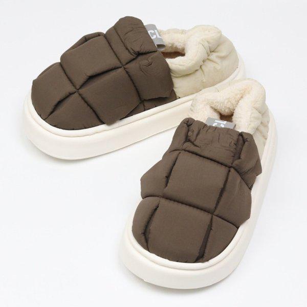 女性用パッド入りスニーカー裏起毛短靴冬用シューズ