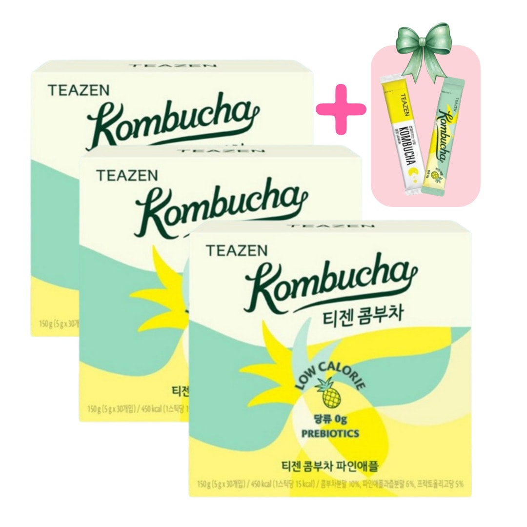 コンブチャパイナップル 92個(30+30+30 +2個),122個(30+30+30+30 +2個) / 韓国ダイエット飲料 / 韓国人気茶