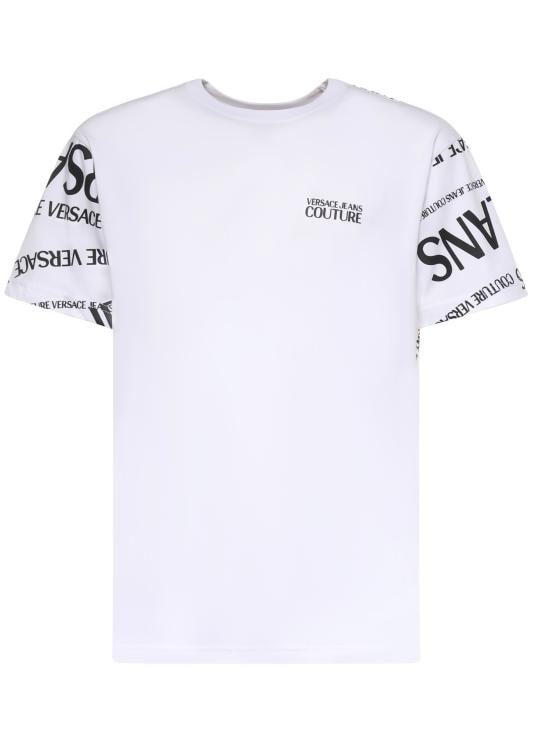 VERSACE Men T-Shirts 80GAH6R1 JS555L02 WHITE