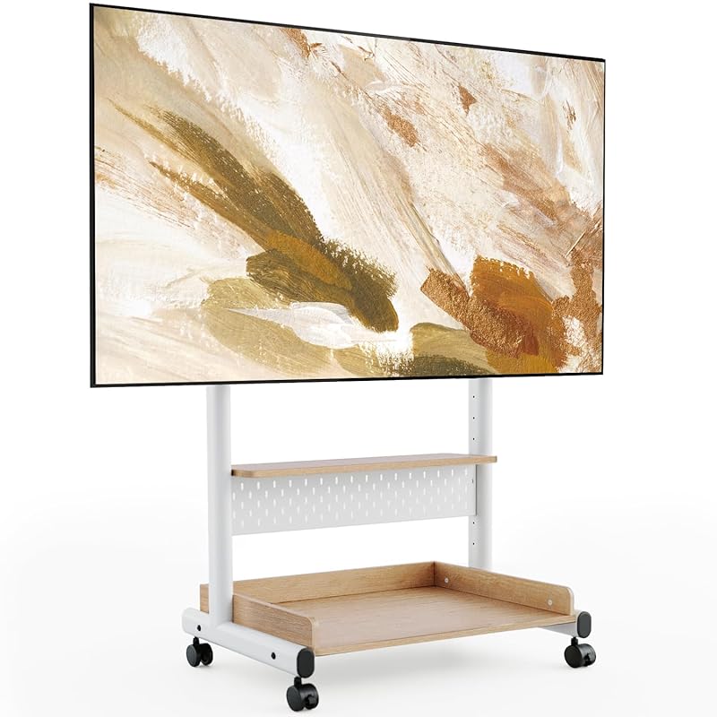 FITUEYES テレビスタンド Kシリーズ テレビ台 マウント付き 4085インチテレビ対応 耐荷重60kg 有孔ボード付き 高さ調節可能 大容量収納 安定性よい 木製 K-A207213WN