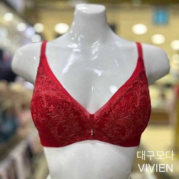フルカバレッジ ノンワイヤー モールドブラ BR931A-RED_DG