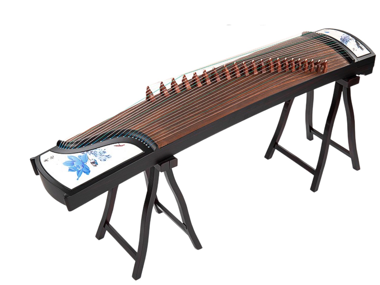 中国伝統的な楽器 古筝 21弦 長さ160cm高さ8cm
