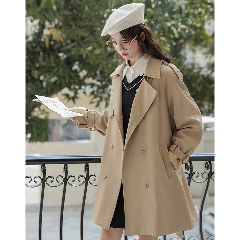 秋冬の新作 アメリカ アカデミック コート 英倫 気質 復古 ミディアム コート着