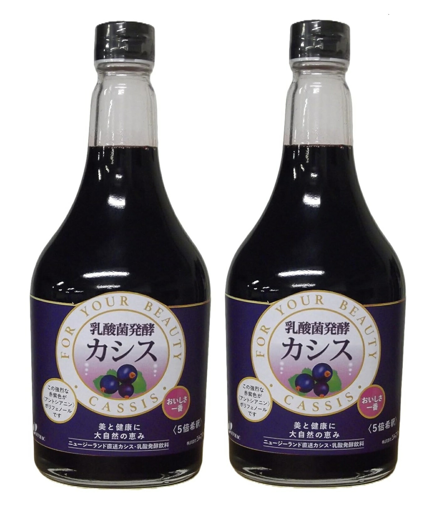 2本セット ジャフマック 乳酸菌醗酵 カシス 565ml ポリフェノール カシス飲料 乳酸菌 カシスドリンク