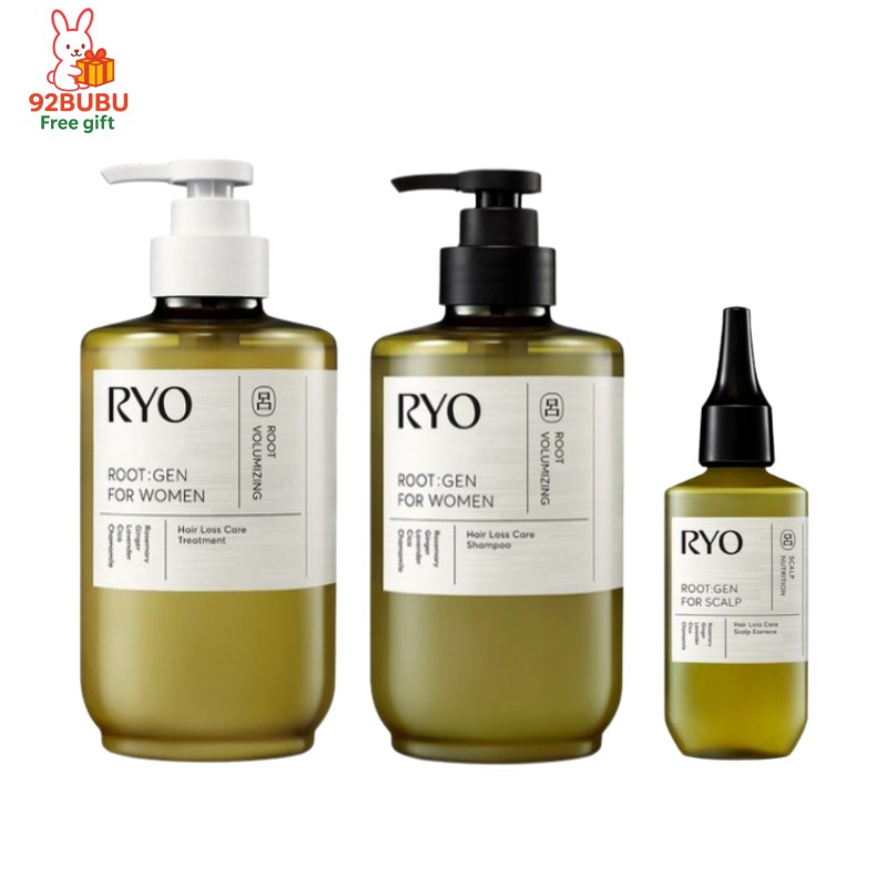 [頭皮トニック セット人気] ルートジェン 女性用 脱毛症状ケア セット シャンプー + トリートメント + スカルプエッセンス /頭皮ケア/ボリュームケア/頭皮の赤み/根元ふんわり/出産後のヘアケア