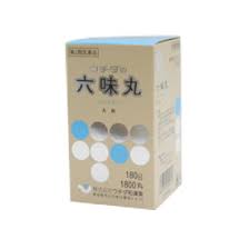 第2類医薬品　5箱　送料無料　宅配便発送　ウチダ　六味丸　180ｇ　1800丸　5箱　ろくみがん　ろくみじおうがん