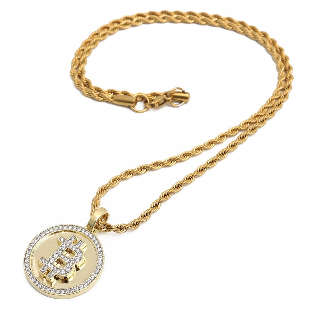 コインネックレス パヴェ [n437]