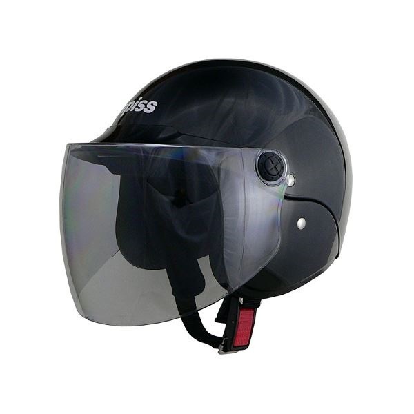 一番の リード工業 （LEAD） フリー ブラック AP603 セミジェット ヘルメット