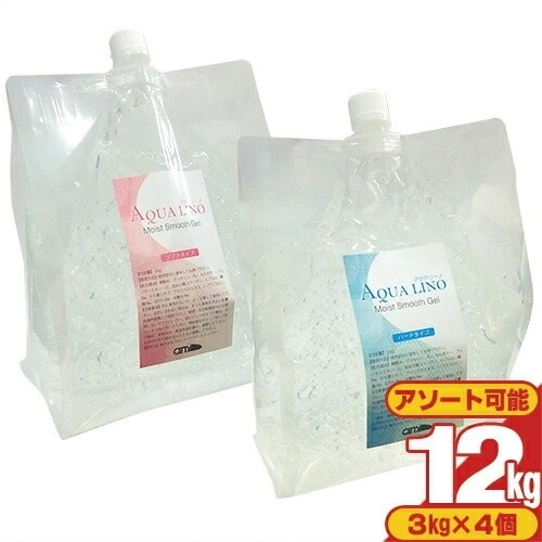 【エステ脱毛器専用ジェル】any(エニィ) AQUA LINO(アクアリーノ) モイスト スムース ジェル 3kg(3L)4箱セット(計12kg(12L)) 【宅配便】