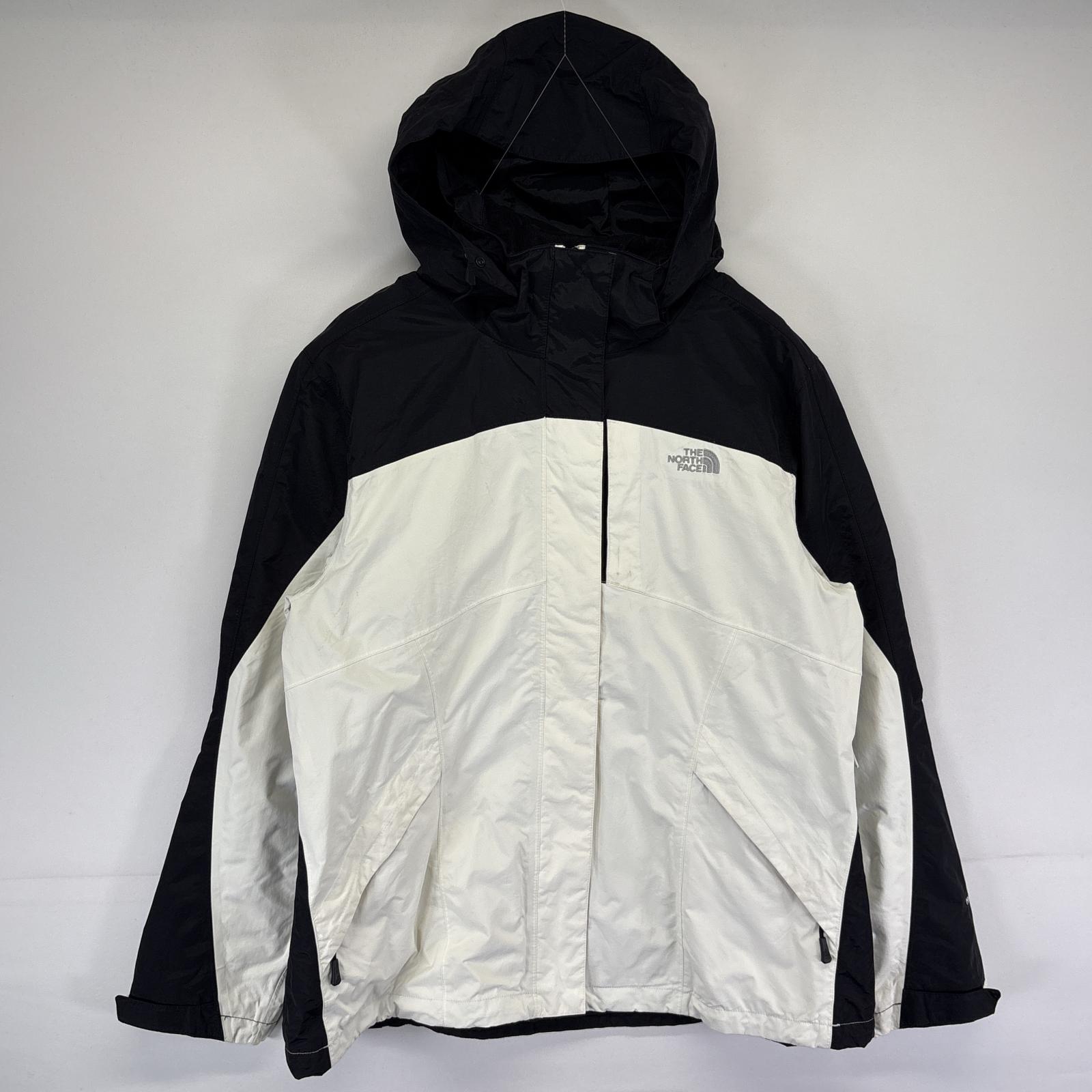 古着 ナイロンジャケット ハイベント アウトドア ツートン マウンテンパーカー XL ブラック レディース