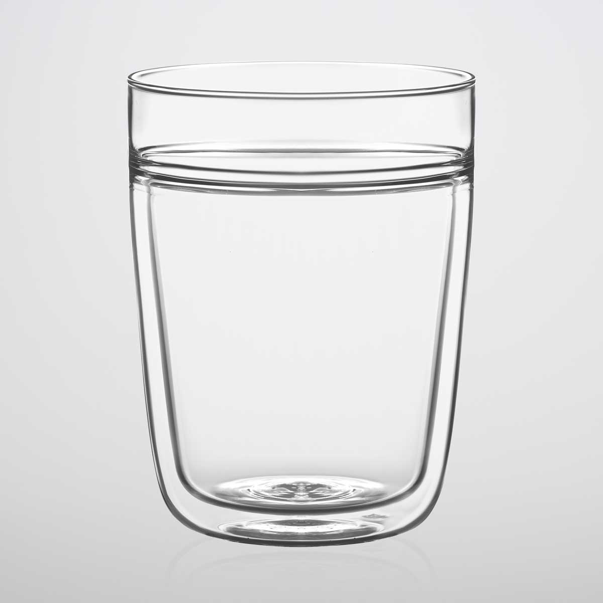 ダブルウォールグラス 耐熱ガラス 深澤直人 TG Double Layer Glass 300ml ティージー 耐熱ガラス ダブルレイヤー グラス 300ml クリア