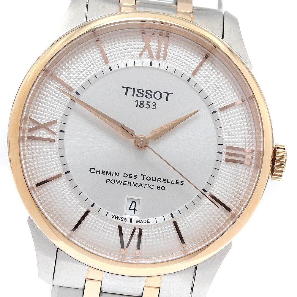 ティソ TISSOT T139.407.22.038.00 シュマン・デ・トゥレル デイト 自動巻き メンズ 美品 箱付き_943079【中古】