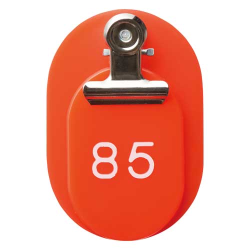 （まとめ買い）PP親子札 51100番 2枚1組 50組1セット PP製 赤 CR-PY100-R [x3]