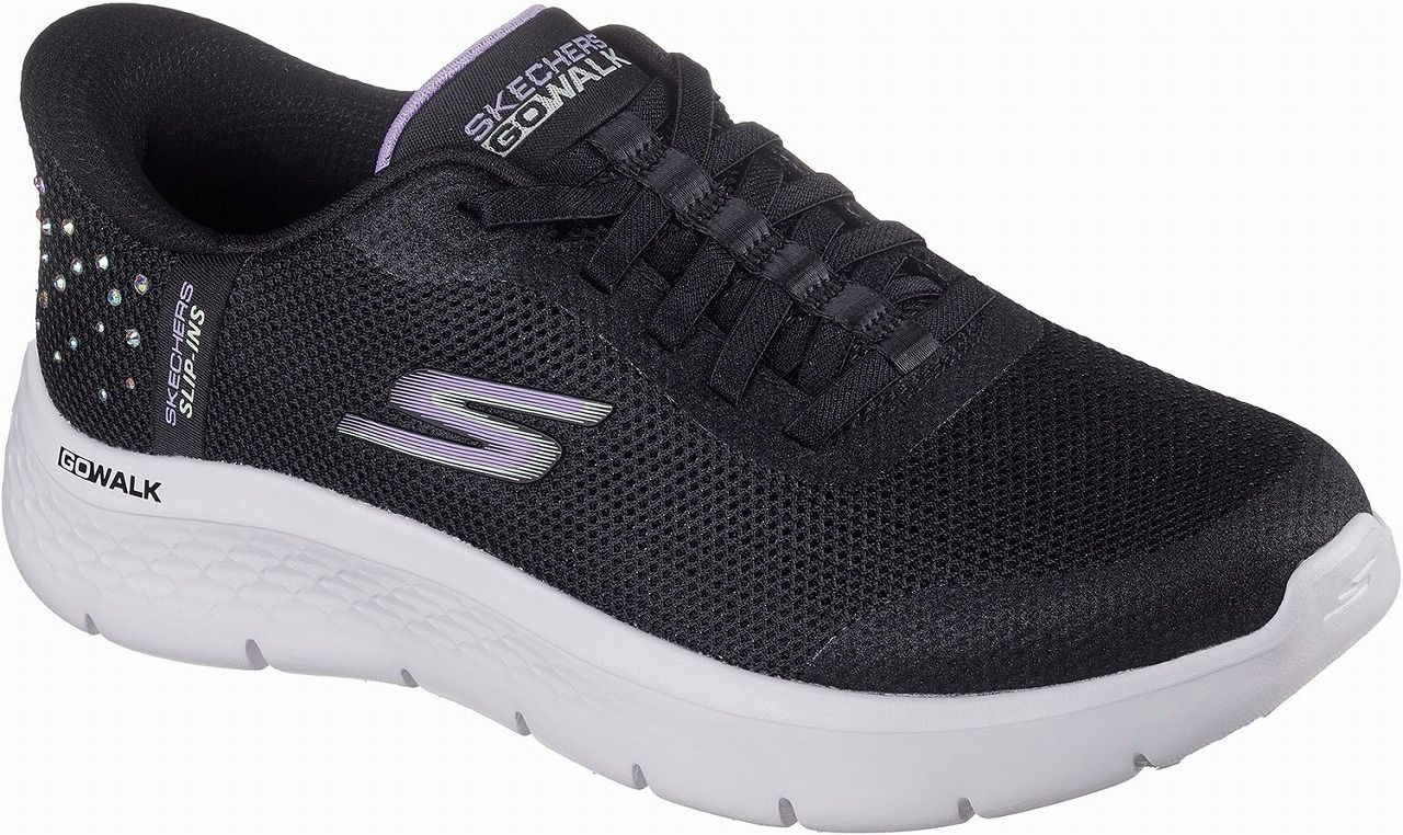 スケッチャーズ SKC-125502-BKLV-22.0 レディース スニーカー GO WALK FLEX-KRYSTA（ブラック/ラベンダー・サイズ：22.0cm） SKC125502BKLV22